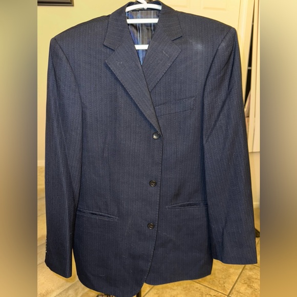 Weizhi Other - Weizhi 2 Piece Dark Blue Suit Blazer 40 Pant M